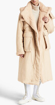 Thumbnail for your product : Alyx Oversized faux shearling-trimmed shell hooded coat
