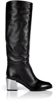 Thumbnail for your product : Sergio Rossi Leather Blocky Heel Boots Gr. 40