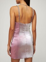Thumbnail for your product : Area Embellished Mini Dress W/Bow Straps