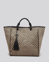 Thumbnail for your product : Rafe New York Tote - Joey Striped Jute Simple Tote