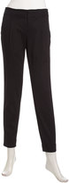 Thumbnail for your product : Vince Side-Buckle Slim Trousers, Black