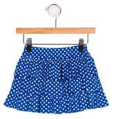 Thumbnail for your product : Petit Bateau Girls' Printed Ruffle-Accented Skirt