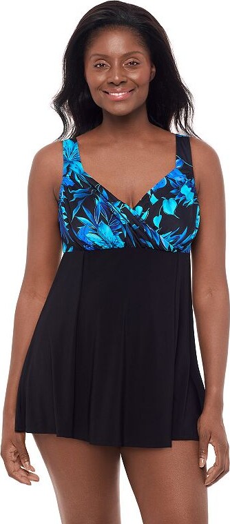 Women's Great Lengths Samurai Draped Crossover Swimdress
