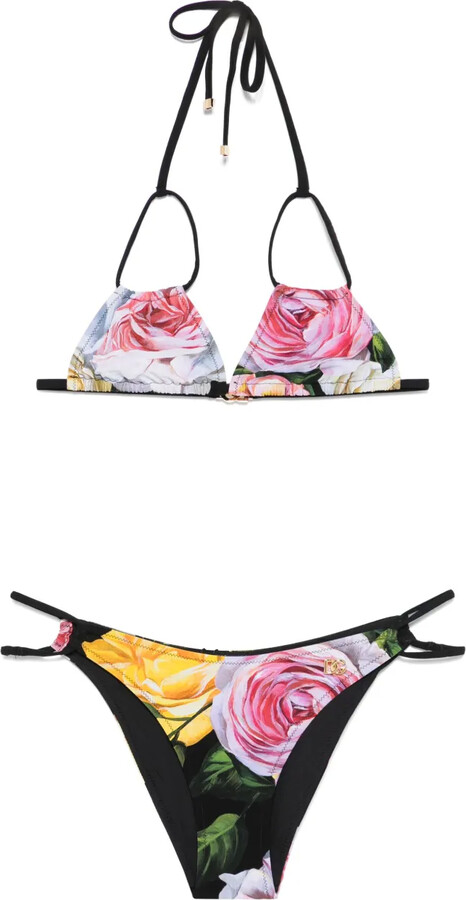 Dolce & Gabbana Floral-Print Bikini