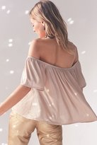 Thumbnail for your product : Ecote Bianca Shimmer Off-The-Shoulder Top
