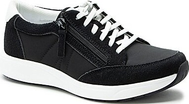 Alegria Eazeer Suede Lace Up Zip Platform Sneakers