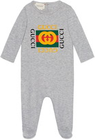 Thumbnail for your product : Gucci Graphic Cotton Romper