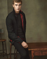 Thumbnail for your product : Lanvin Netted Long-Sleeve Crewneck Sweater, Black