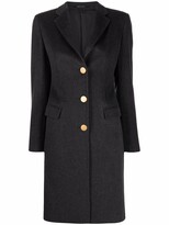 Thumbnail for your product : Tagliatore Single-Breasted Mid-Length Coat