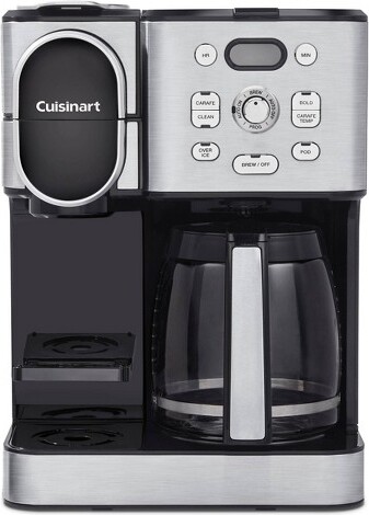 Cuisinart 12-Cup Coffee Maker and Single-Serve Brewer Stainless Steel  (SS-15) with Deco Gear Milk Frother - Handheld Electric Foam Maker For  Coffee, Latte, Cappuccino 