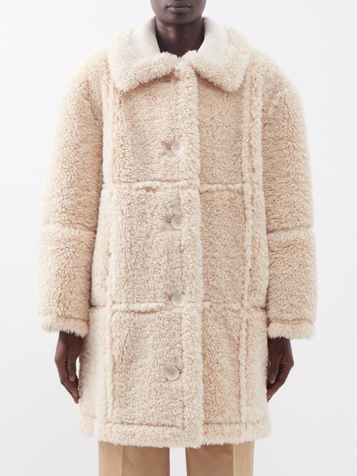 Beige 36                  EU WOMEN FASHION Coats Shearling discount 78% MKT Studio Long coat 