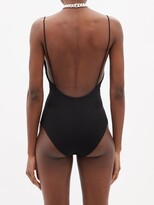 Thumbnail for your product : Alexandre Vauthier Ruched-jersey Scoop-back Bodysuit - Black