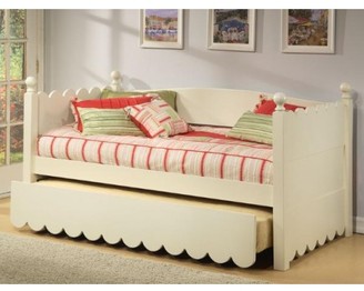 The Well Appointed House Scallop Day Bed with Pop Up Trundle