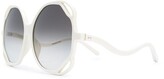 Thumbnail for your product : Linda Farrow Jerry oversized sunglasses