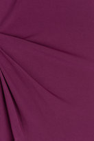 Thumbnail for your product : Velvet Draped Jersey Dress