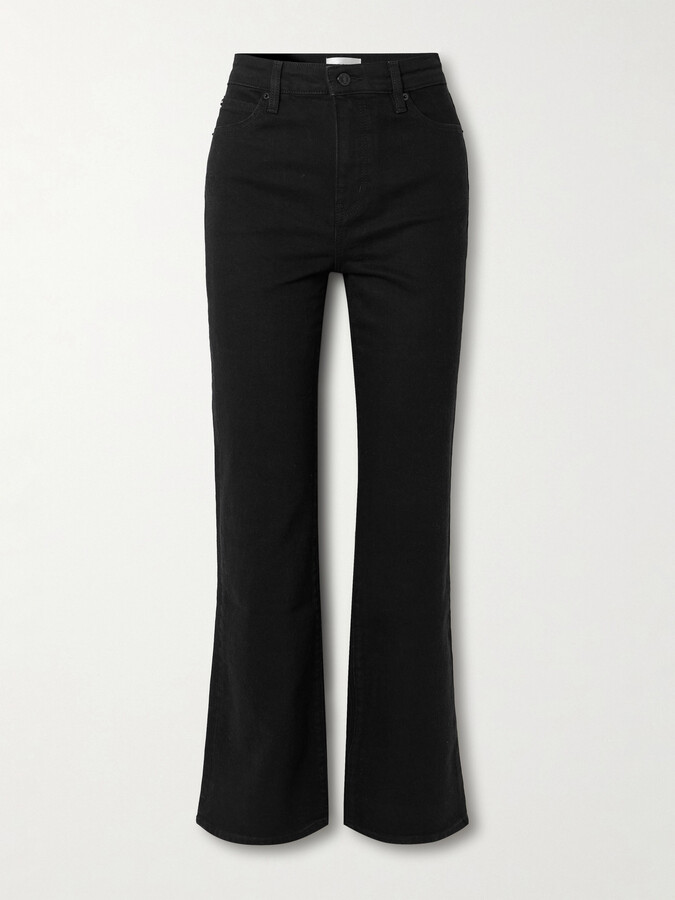 Frame The Arrow High-rise Flared Jeans - Black