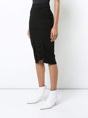 Zero Maria Cornejo gathered front fitted skirt