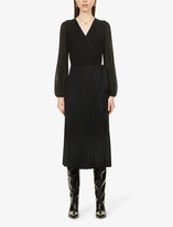Thumbnail for your product : Diane von Furstenberg Shelley wrap-over stretch-knit midi dress