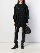 Thumbnail for your product : John Richmond Stud-Logo Oversized Knitted Jumper