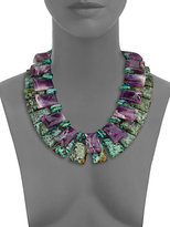 Thumbnail for your product : Nest Turquoise & Amethyst Double-Strand Collar Necklace