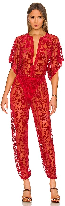 Red Velvet Jumpsuit | Shop the world's largest collection of 