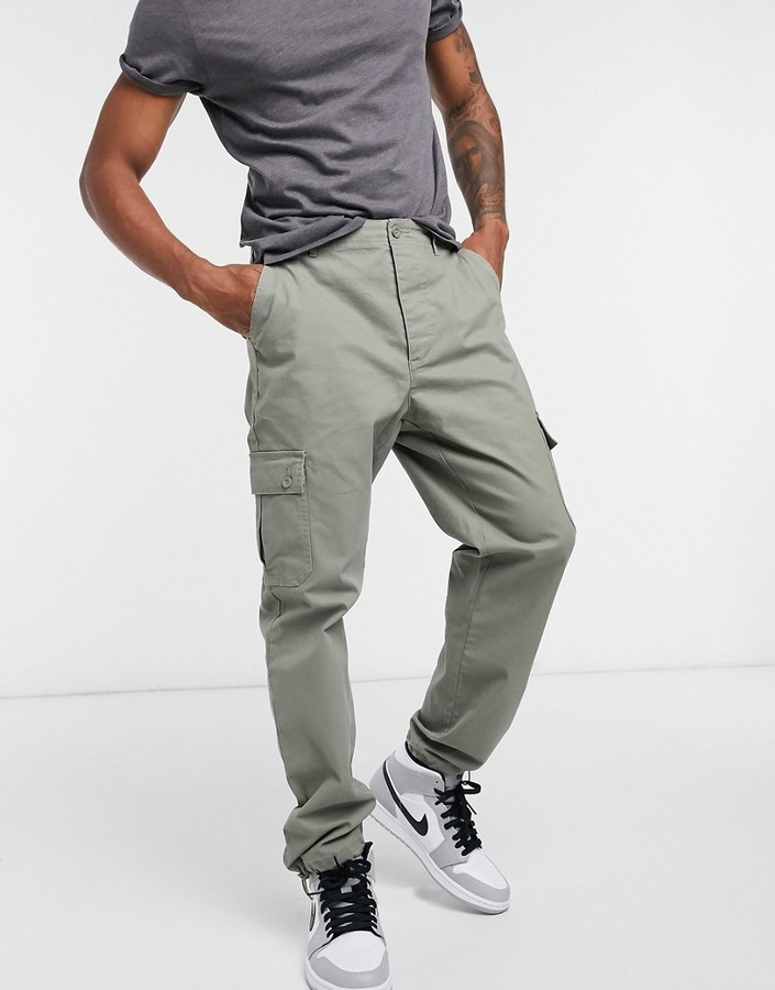 mens tapered combat trousers
