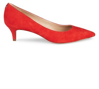 red kitten heels shoes
