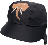 Thumbnail for your product : Mini Rodini Elephant-Print Neck-Flap Cap