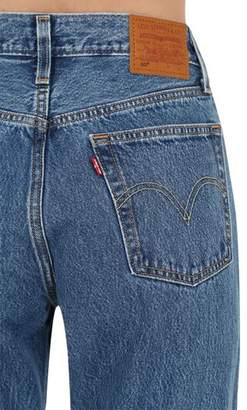 Levi's 501 Cropped Cotton Denim Jeans