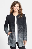 Thumbnail for your product : Vince Camuto Ombré Print Collarless Coat