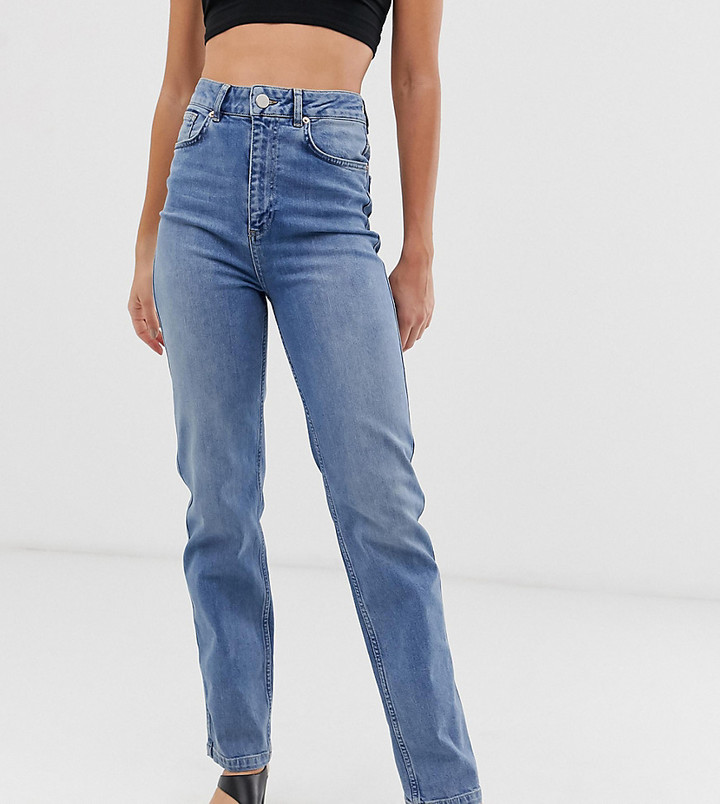 tall high waisted straight leg jeans