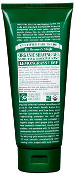 Dr. Bronner's Organic Lemongrass Shaving Gel 208ml