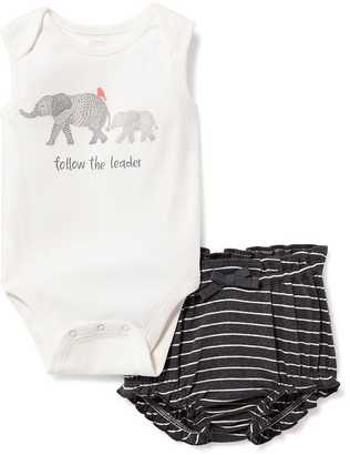 Old Navy Elephant-Graphic Bodysuit & Bloomer Set for Baby