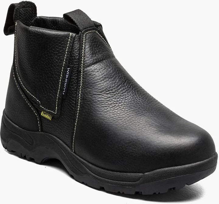 Men's Florsheim Hercules FE690-001 Black Steel Toe Work Shoes GAL2013