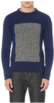 Thumbnail for your product : Oliver Spencer Rectangle contrast knit jumper - for Men