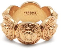 versace letter ring