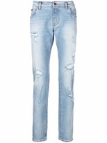 Thumbnail for your product : Dolce & Gabbana Distressed Skinny-Fit Jeans