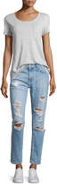 Thumbnail for your product : Current/Elliott The Fling Distressed Ankle Jeans, Bewitched Destroy
