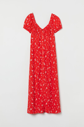 H&M Button-front Dress - Red