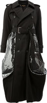 Comme Des Garçons - bubble trench coat with clear plastic details