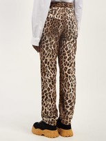 Thumbnail for your product : Martine Rose Leopard-print Faux-fur Trousers - Leopard