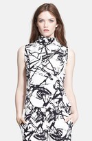 Thumbnail for your product : A.L.C. 'Jodey' Draped Print Silk Top