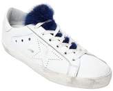 Thumbnail for your product : Golden Goose 20mm Super Star Leather & Mink Sneakers
