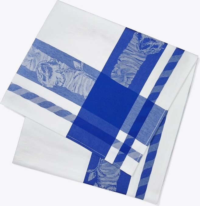 Rose Jacquard Square Tablecloth, 70"