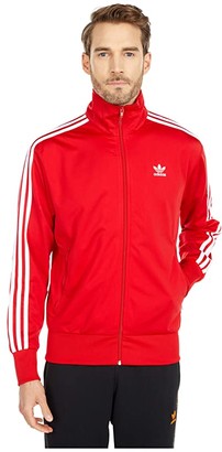 mens red adidas track jacket
