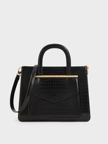Thumbnail for your product : Charles & Keith Croc-Effect Structured Tote Bag