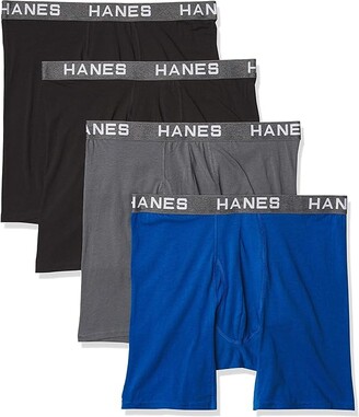 Hanes Premium Men's Explorer Long Boxer Briefs 2pk - Gray/black S : Target
