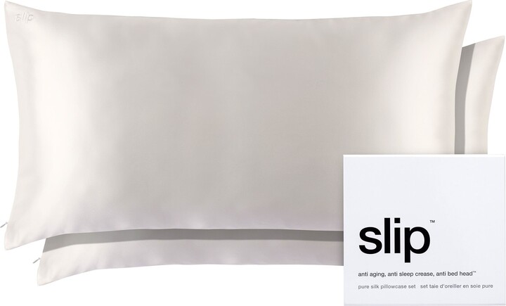 Slip Set of 2 Silk King Pillowcases $280 Value