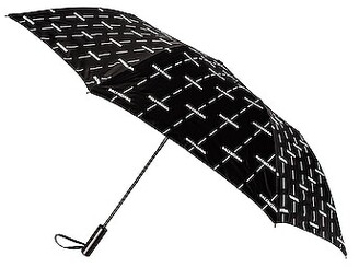 Balenciaga Diagonal Logo Umbrella in Black - ShopStyle