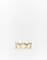 Thumbnail for your product : ASOS Gold Plated Sterling Silver Open Circle Ring